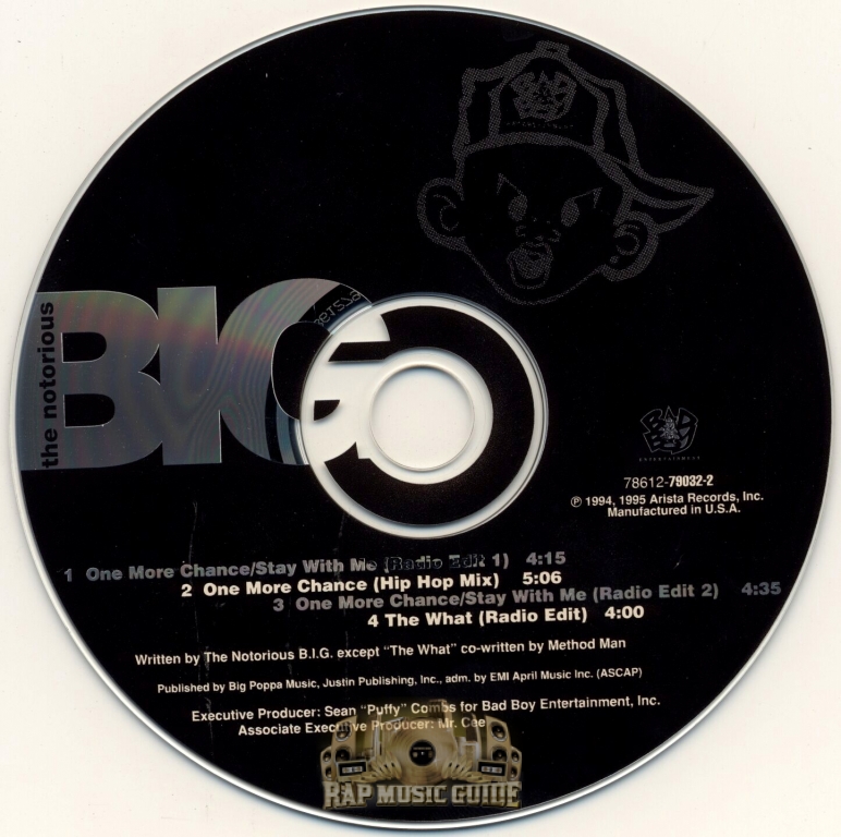 Notorious B.I.G. - One More Chance: 1st Press, Single. CD | Rap
